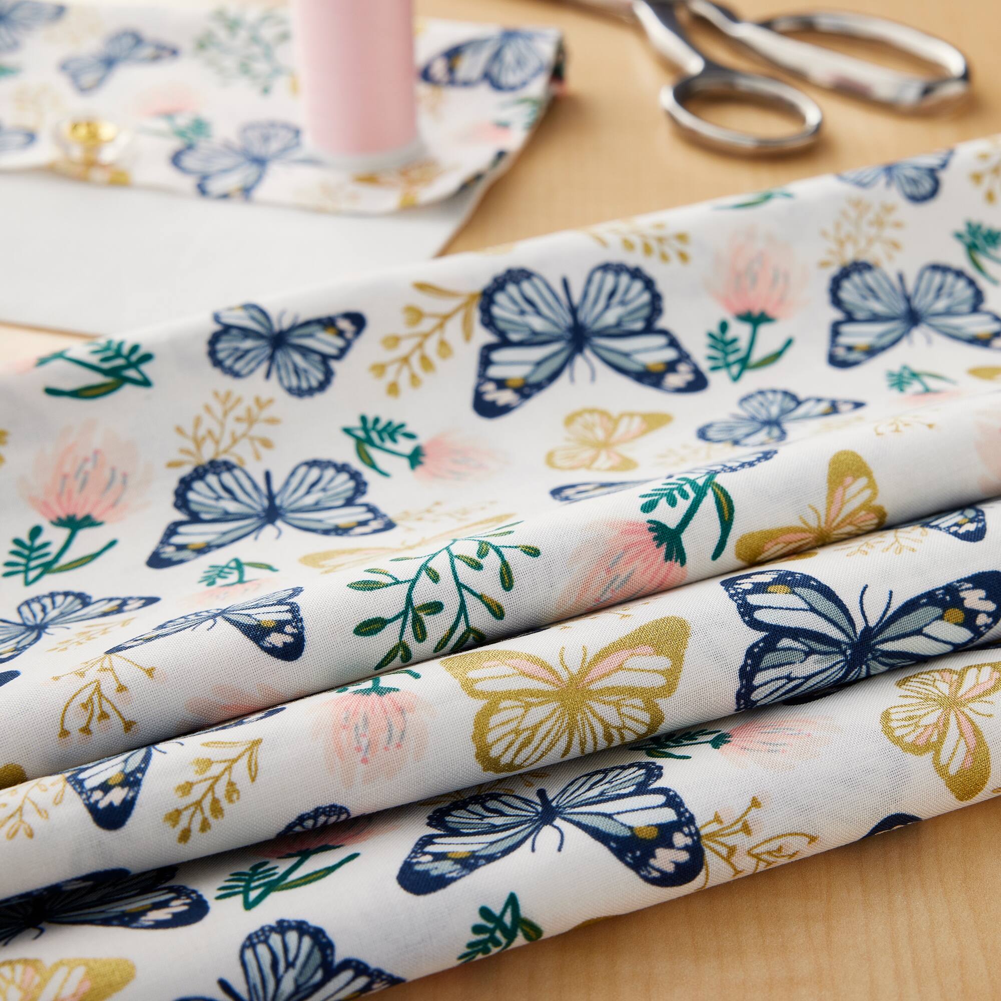 Camelot Fabrics Up, Up Away Butterfly Novelty Cotton Fabric